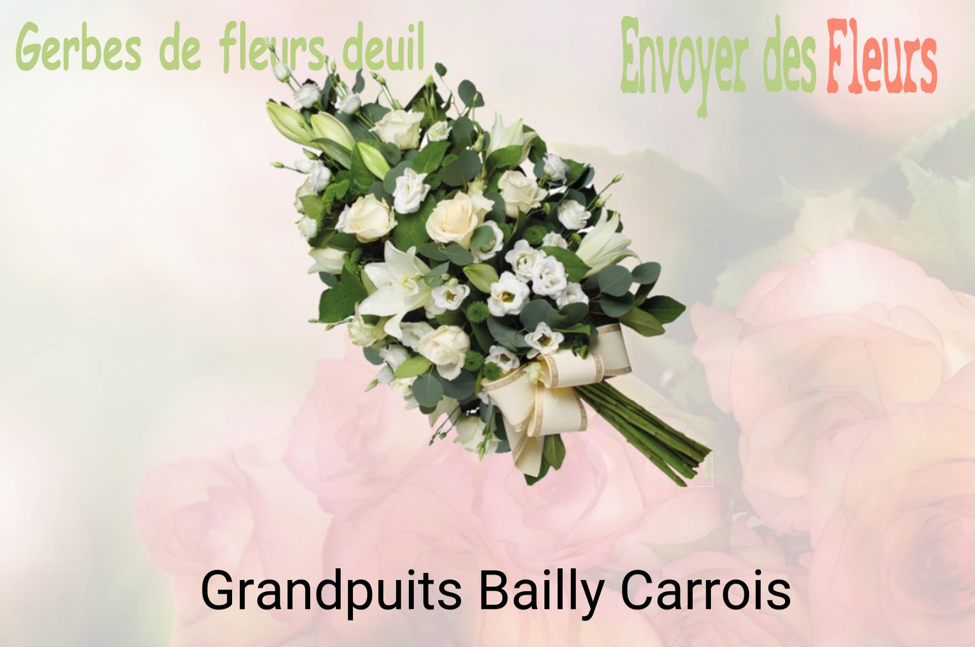 Gerbe de fleurs de deuil livrée à Grandpuits-Bailly-Carrois